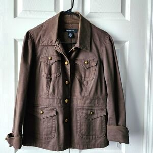 Brown Calvin Klein military jacket
